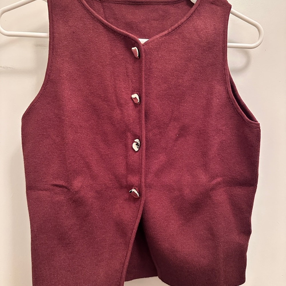 Cider Brown Sleeveless vest